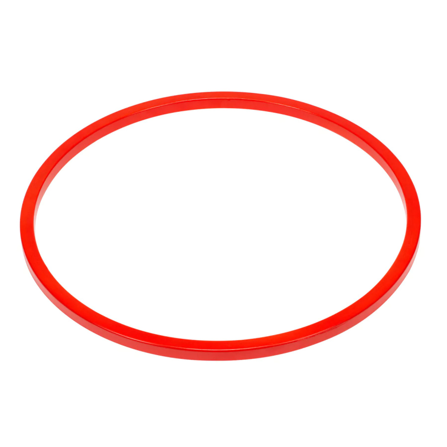 Cerceau de sport en bois rouge - 45 cm