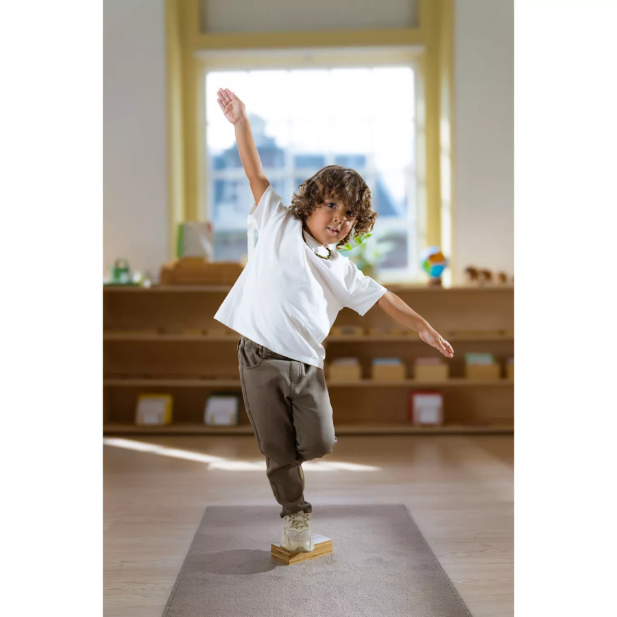 Brique en bois - Bloc de yoga pour enfant - grand - 20cm | Montessori Sport