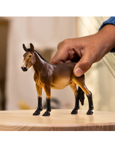 Figurine Mulet Schleich - Équidé hybride collection animaux ferme 2