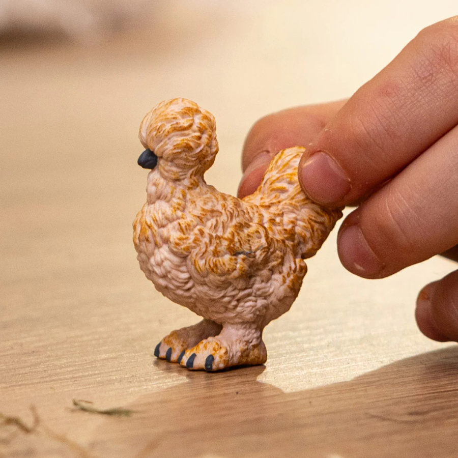 Poule Soie Figurine Schleich | Volaille Ornementale