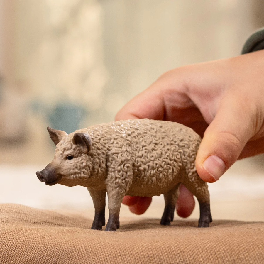 Figurine Cochon Mangalica Schleich - Porc laineux collection ferme