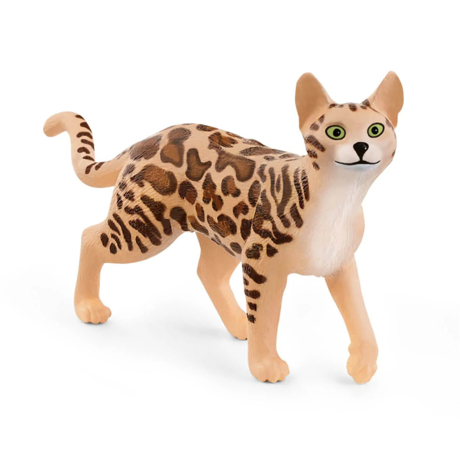Figurine Chat Bengal Schleich 13918 - Félin domestique tacheté collection
