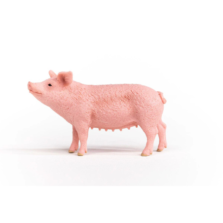 Figurine Cochon Schleich - Porc ferme collection omnivore domestique