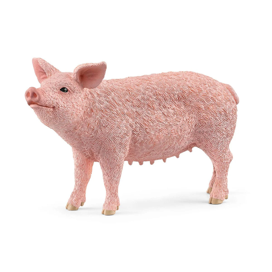 Figurine Cochon Schleich - Porc ferme collection omnivore domestique