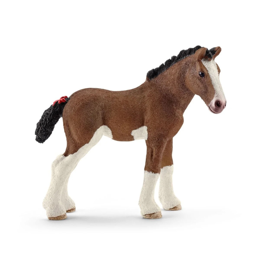 Poulain Clydesdale Schleich 13810 - Cheval trait écossais poulain équitation