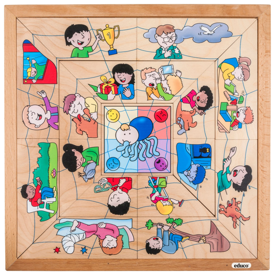 Puzzle Émotions Educo Enfant - Tri Classification Araignée