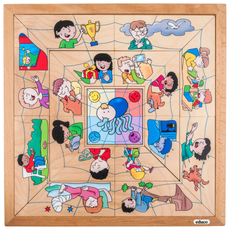 Puzzle Émotions Educo Enfant - Tri Classification Araignée