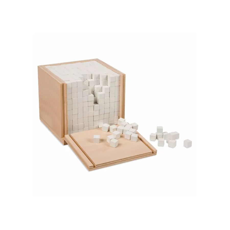 Boîte à volumes avec 1000 cubes - Calcul de volume