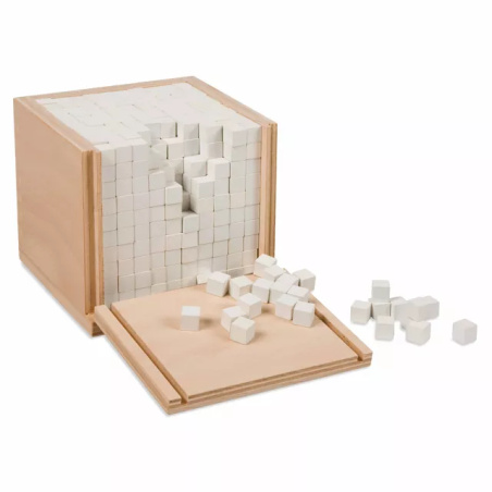 Boîte à volumes avec 1000 cubes - Calcul de volume