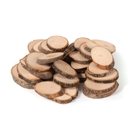 Lot de 30 socles bois – Pour maquettes, figurines et décors