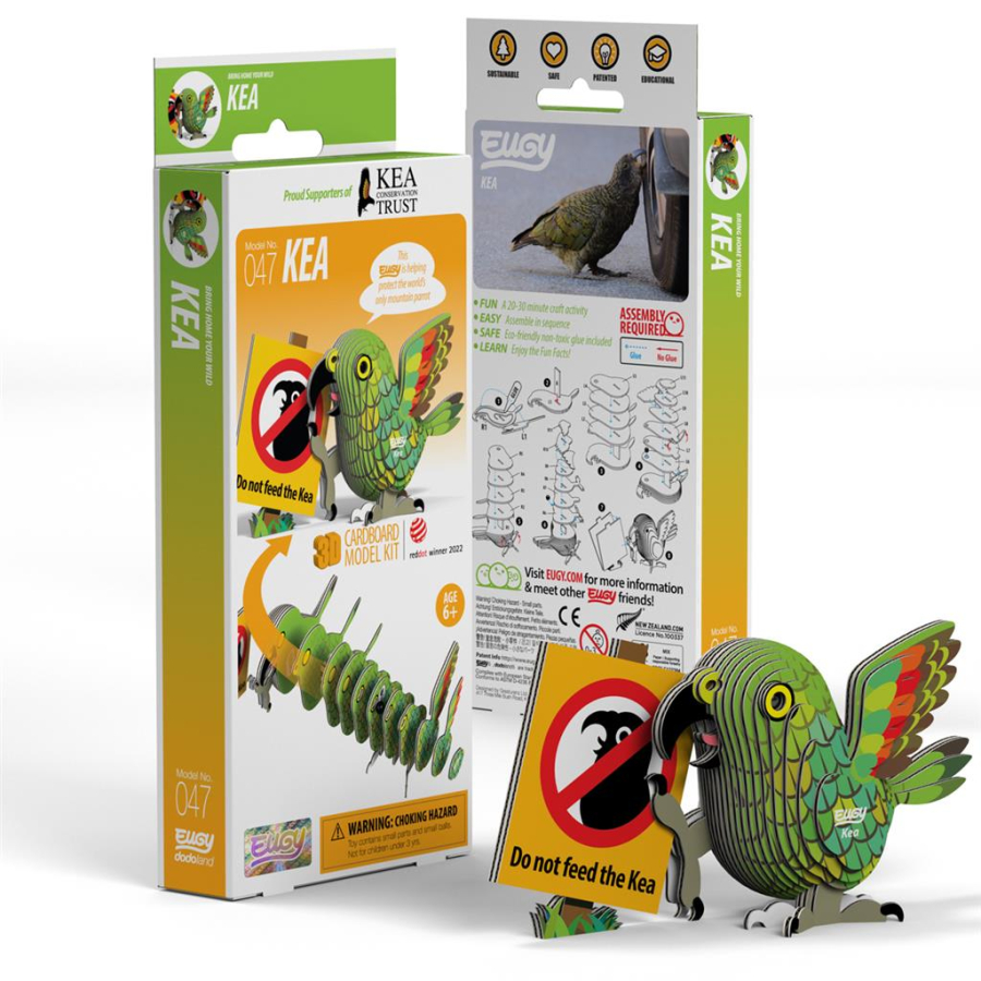 Kea Puzzle Eugy 3D | Animal à collectionner enfant