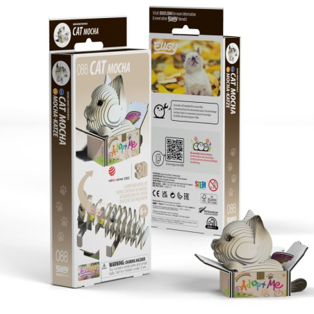 Chat Mocha Puzzle Eugy 3D | Animal à collectionner