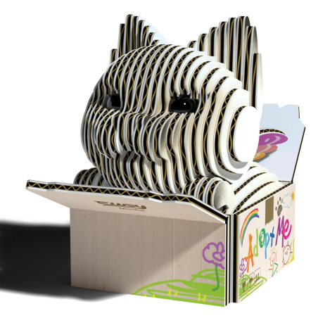 Chat Mocha Puzzle Eugy 3D | Animal à collectionner