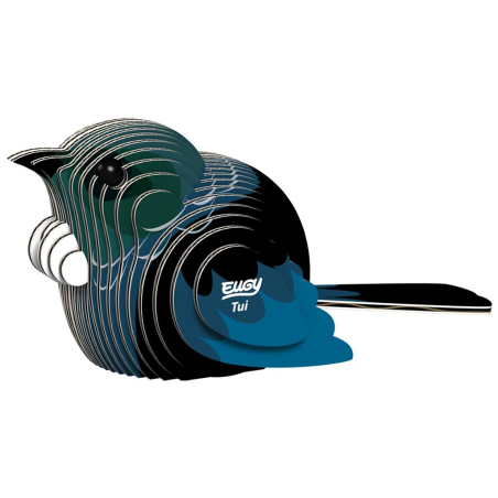 Tui Puzzle Eugy 3D | Oiseau Nouvelle-Zélande collectionner