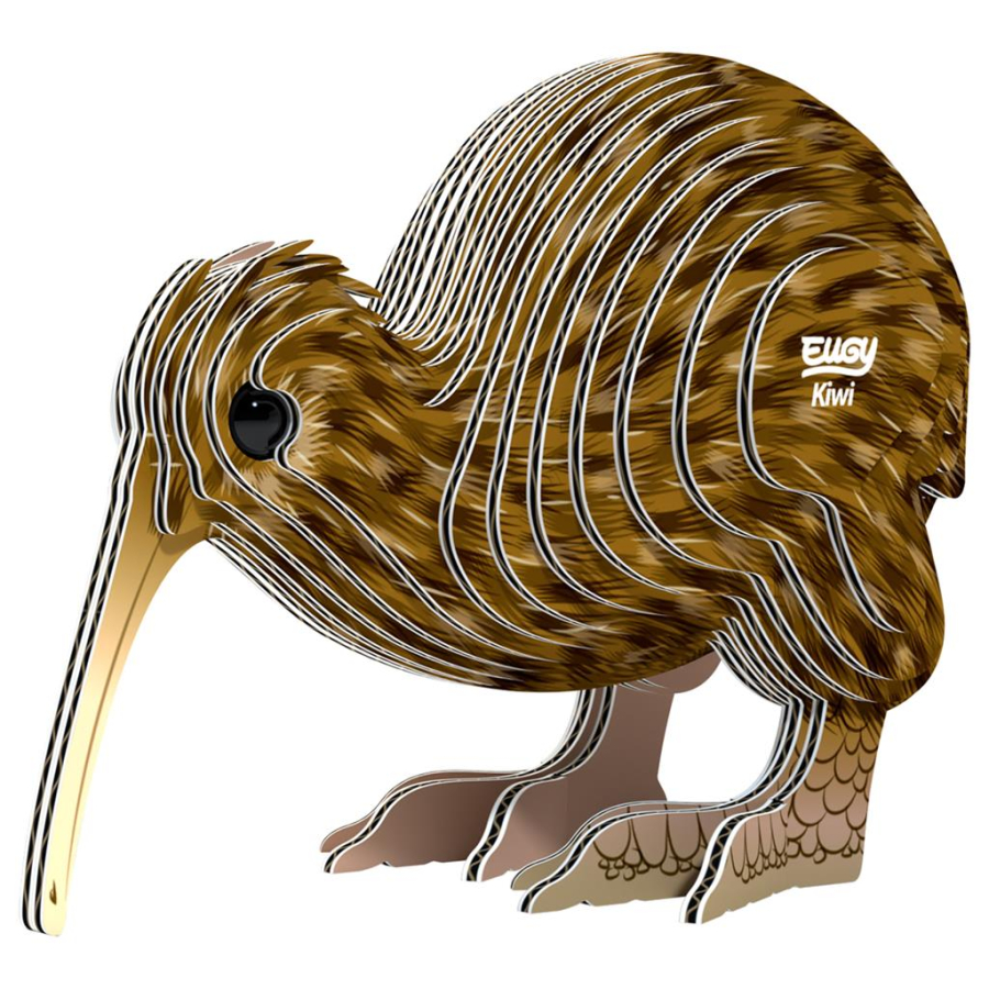 Kiwi Puzzle Eugy 3D | Oiseau emblématique Nouvelle-Zélande