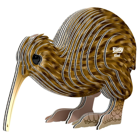 Kiwi Puzzle Eugy 3D | Oiseau emblématique Nouvelle-Zélande
