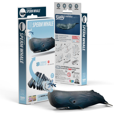 Cachalot Puzzle Eugy 3D | Mammifère marin plongeur