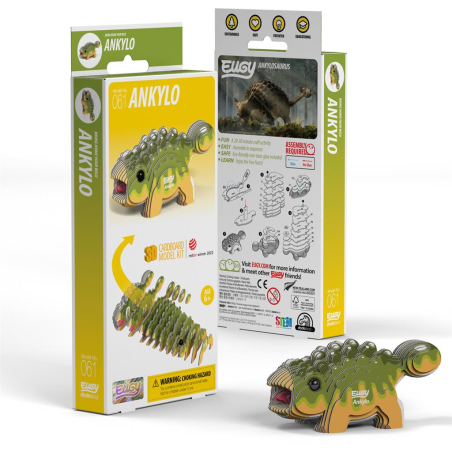 Ankylosaure Puzzle Eugy 3D | Dinosaure blindé préhistoire