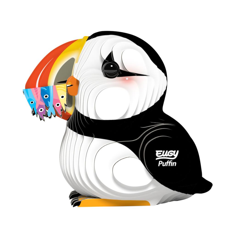 Macareux Puzzle Eugy 3D | Oiseau marin coloré arctique