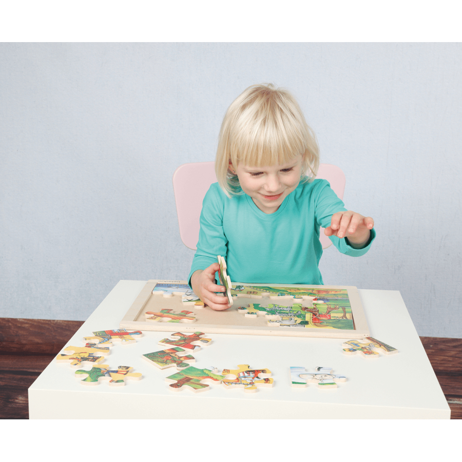 Puzzle Cadre Zoo 24 Pièces | Puzzle Enfant 3+ Animaux | Apprentissage Éducatif