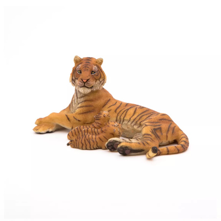 Tigresse Allaitant Figurine Papo 50156 | Félin Maternel