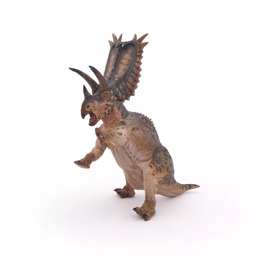 Pentacératops Papo 55076 - Figurine Dinosaure aux 5 Cornes du Crétacé | Cératopsien