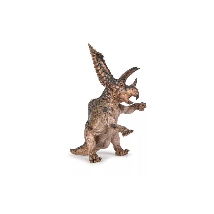 Pentacératops Papo 55076 - Figurine Dinosaure aux 5 Cornes du Crétacé | Cératopsien