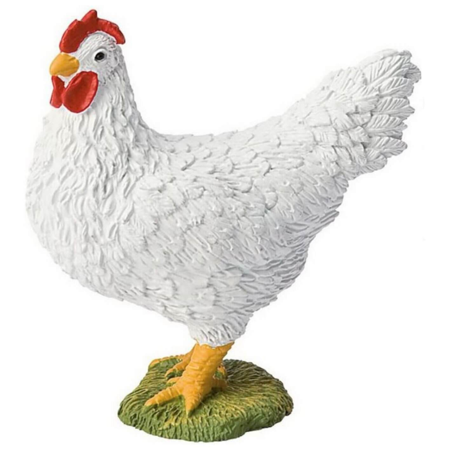 Poulet Blanc Figurine Bullyland 62314 | Volaille Ferme