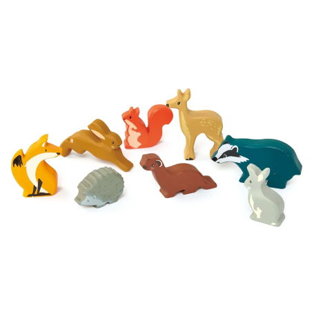 Figurine Belette Tender Leaf - Jouet en bois - Animal de forêt