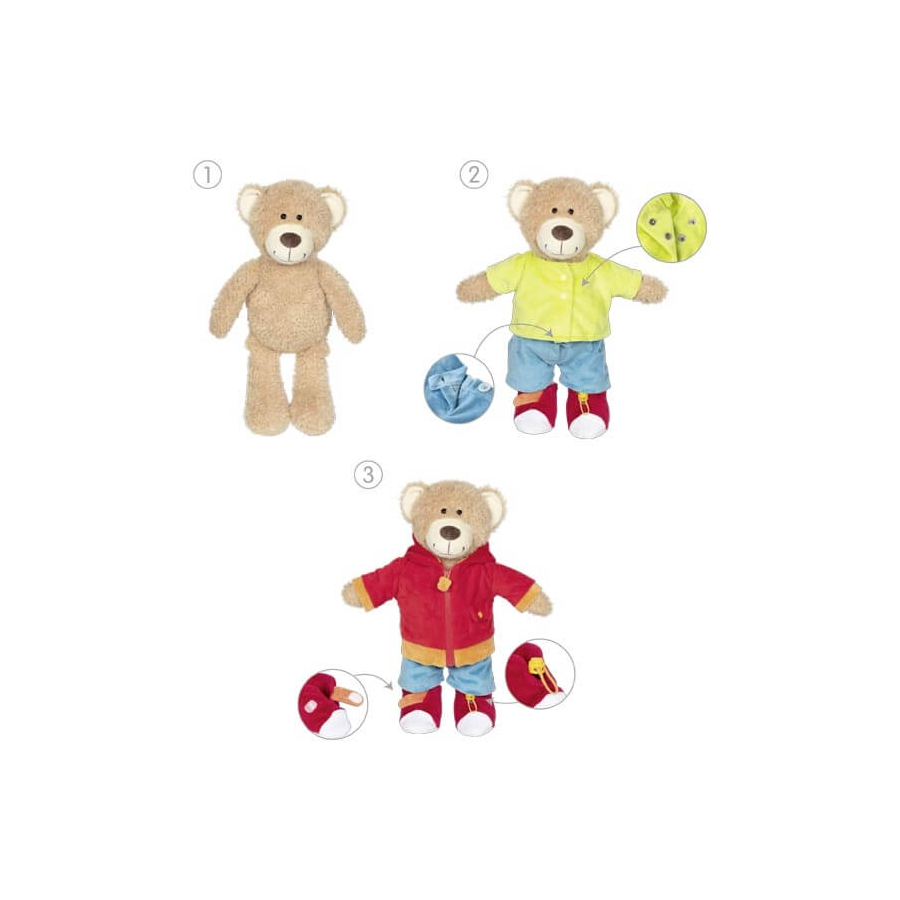 Ours en peluche éducatif – Pour apprendre à s'habiller dès 2 ans