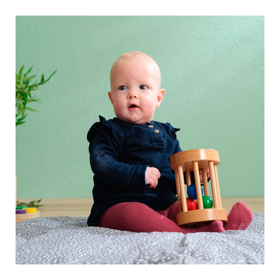 Tambour à Billes pour Enfants 11-14 mois - Jouet Montessori pour Motricité et Persévérance