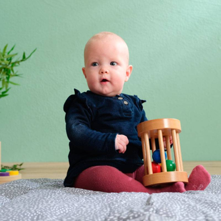 Tambour à Billes pour Enfants 11-14 mois - Jouet Montessori pour Motricité et Persévérance