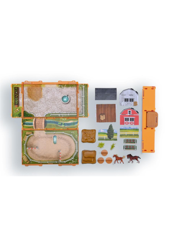 Coffret-Livret Univers Équestre CollectA A1217 – Plateau de jeu chevaux | LesMinis