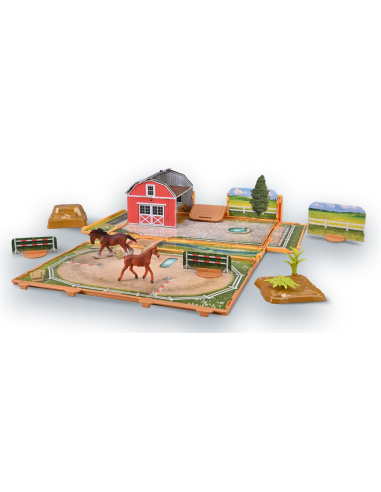 Coffret-Livret Univers Équestre CollectA A1217 – Plateau de jeu chevaux | LesMinis
