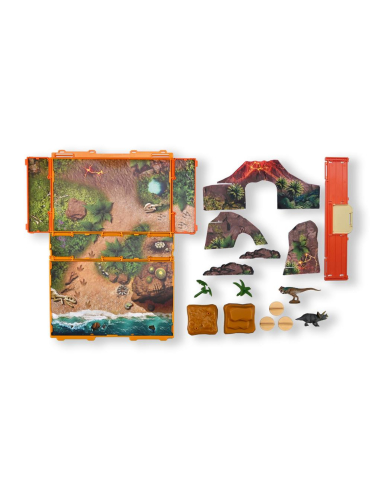 Coffret-Livret Monde Préhistorique CollectA A1216 – Plateau de jeu dinosaures | LesMinis