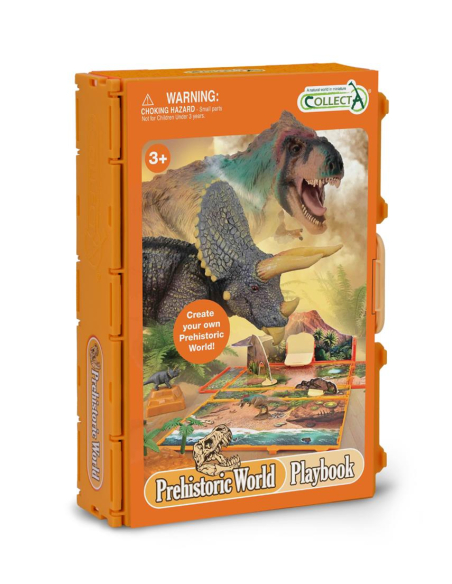 Coffret-Livret Monde Préhistorique CollectA A1216 – Plateau de jeu dinosaures | LesMinis