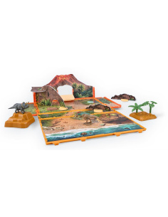 Coffret-Livret Monde Préhistorique CollectA A1216 – Plateau de jeu dinosaures | LesMinis