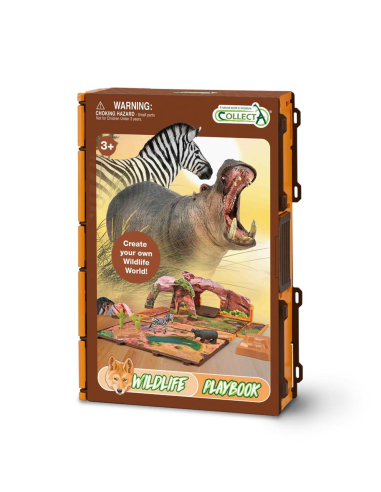 Coffret-Livret Vie Sauvage CollectA A1220 – Plateau de jeu animaux sauvages | LesMinis