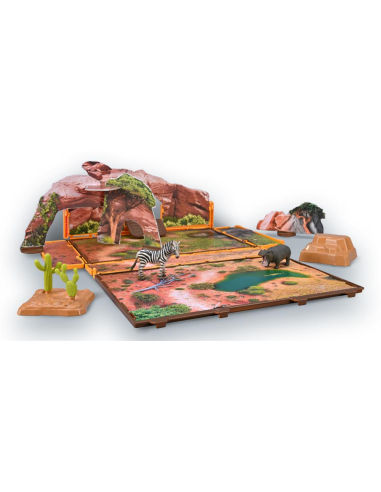 Coffret-Livret Vie Sauvage CollectA A1220 – Plateau de jeu animaux sauvages | LesMinis