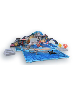 Coffret-Livret Océans & Banquise CollectA A1221 – Plateau de jeu vie marine | LesMinis