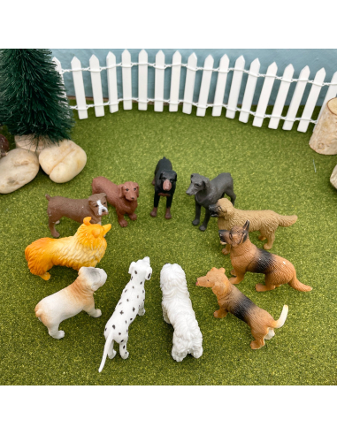 Figurines Chiens - tube Safari Ltd® 695504 | Jouet réaliste | Matériel pédagogiqueAnimaux Montessori