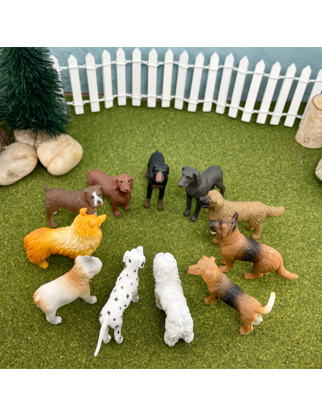 Figurines Chiens - tube Safari Ltd® 695504 | Jouet réaliste | Matériel pédagogiqueAnimaux Montessori