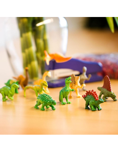 Figurines de dinosaures tube Safari Ltd® 695404 - Voyagez à travers le temps avec 12 figurines réalistes