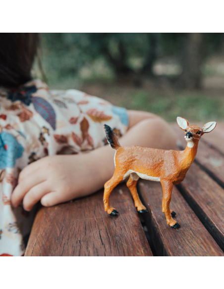 Figurine Biche de Virginie 180129 - Safari Ltd - Découverte Faune Forestière