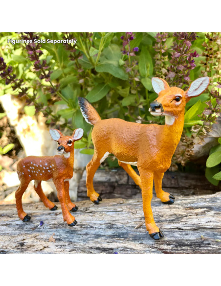 Figurine Biche de Virginie 180129 - Safari Ltd - Découverte Faune Forestière