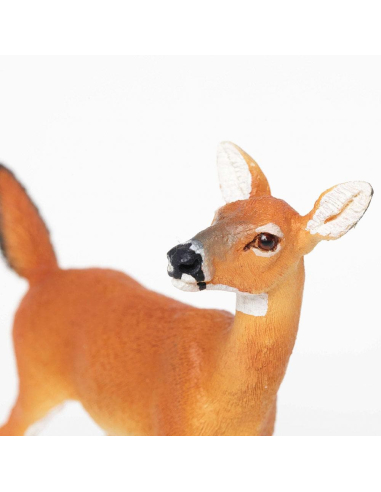 Figurine Biche de Virginie 180129 - Safari Ltd - Découverte Faune Forestière