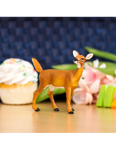 Figurine Biche de Virginie 180129 - Safari Ltd - Découverte Faune Forestière