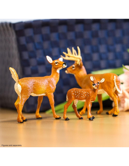 Figurine Biche de Virginie 180129 - Safari Ltd - Découverte Faune Forestière