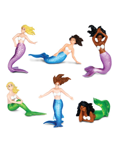 Lot de 6 figurines Sirènes Safari Ltd 100810 - Toob