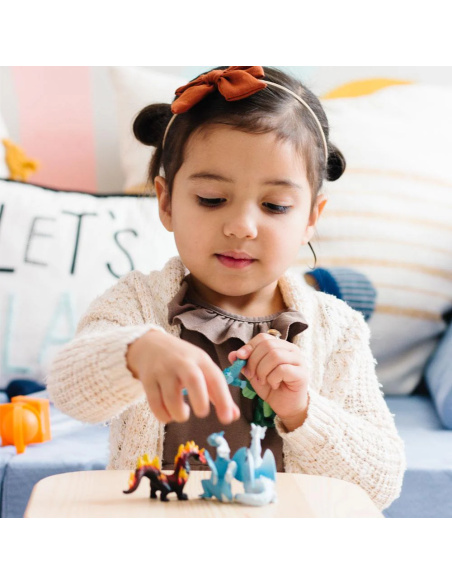 Tube lot de figurines Dragons - Toob Safari 100416